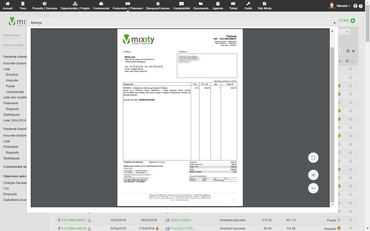 Des documents professionnels